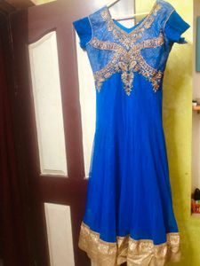 Blue Embroidered Kurta