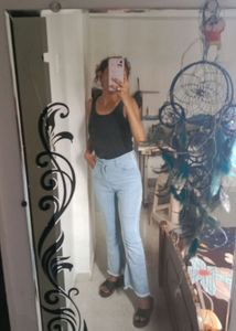 Sky Blue Bootcut Jeans