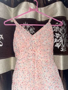 Blush Pink Polka Dot Dress