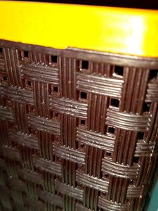 Brown &amp; Orange Woven Basket
