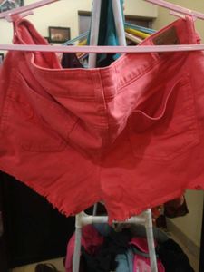Coral American Eagle Shorts