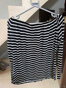 Striped Off-Shoulder Top