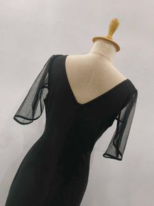 Elegant Black Cutout Maxi Dress