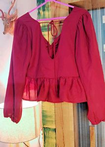 Peplum Crop Top