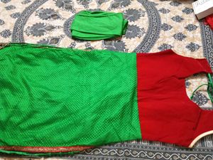 Red &amp; Green kurta set
