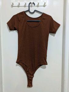 Brown Bodysuit Top