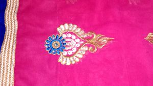 💥Pink And Red Shaded Saree Grab It Guys💥