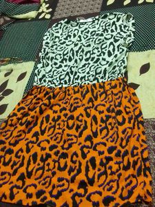 Animal Print Mini Dress