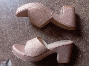 Sparkly Platform Wedge Sandals