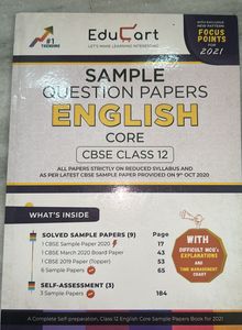 CBSE Class 12 English Sample Papers