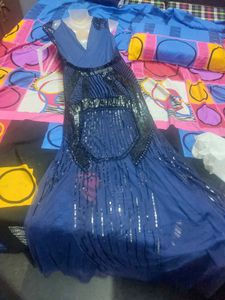 beautiful navy blue gawn