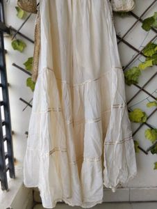 Cream Kurta Sharara Set