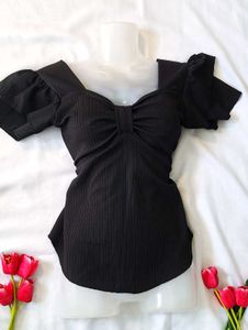 Black y2k top