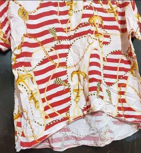 Red 🔴 Printed Top For Girl Or Women 40 Bust