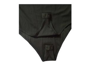 H&amp;M Army Green Long-sleeve Bodysuit
