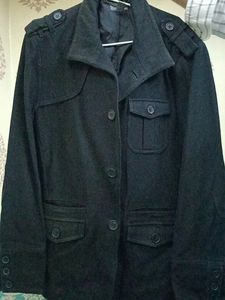H&amp;M Import Uni Coat🧥 Half Trenchcoat Premium Wool