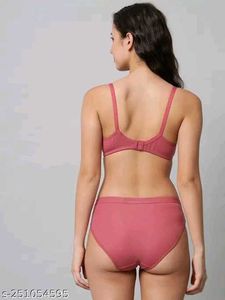 Women Cotton Bra Panty Set Combo | Soft Comfortabl