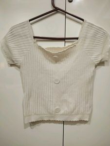Cute white crop top