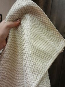 White And Golden Fabric