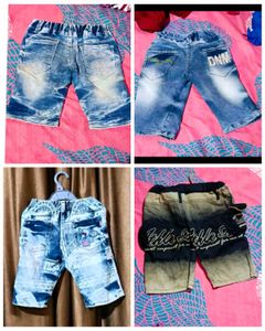 Combo Of 4 Denim Short For 7 To 8 Year Boys