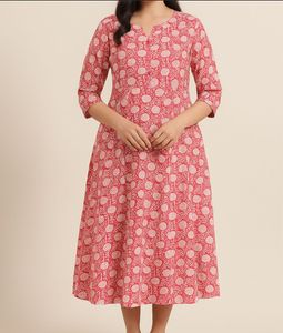 Vintage Inspired Floral Print Tunie