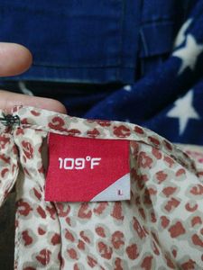 Beautiful Casual Printed Top – Size L | 109°F
