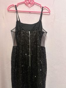 Black Sequins Dress