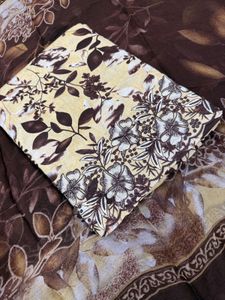 pure cottan print with work ☑️Bottam Suit Piece