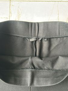 Black Flared Cropped Pants