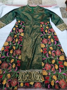Nice Green Gown Type Can Wear Daily