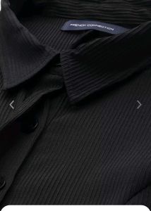 Black Shirt Dress with Belt