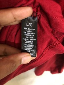 George Red Long Sleeve T Shirt
