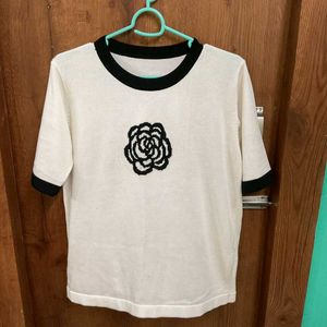 Floral Embroidered Tee
