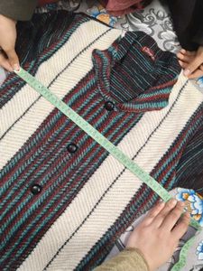 Striped Woollen Kurti Pullover