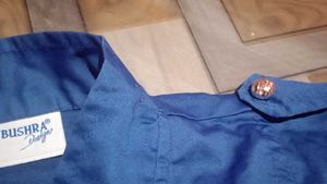 Blue Button-Up Shirt