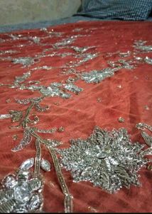 designer heavy netted saree