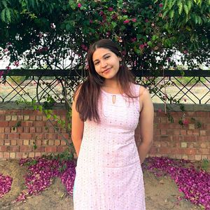 Pink Embroidered Kurta