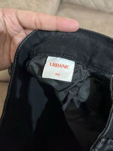 Black Cargo Flared Jeans