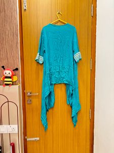 🆕 “Akkriti” Cyan Handworked Shrug