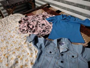 Combo Of 4 Tops Tunics Bust 30/32 No Coin
