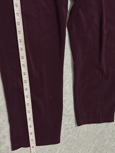 Wine Colour Formal Trouser For Women