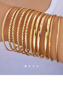Gold Bangles Set