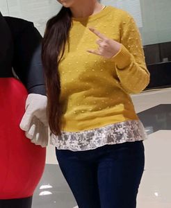 Winter Mustard Yellow Top