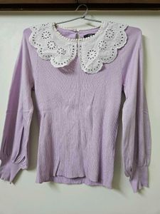 Code Lavender Korean Style Top