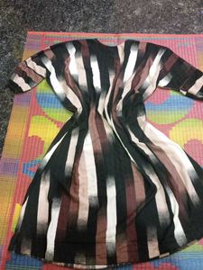 Striped kaftan abaya