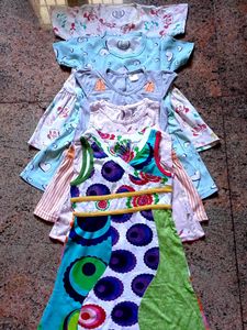 Combo Of 5 Cotton Frock Summer Collection
