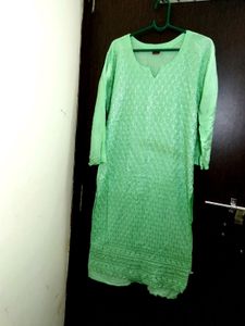 Fluorescent Green Stylish Kurta&#39;s