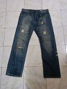 Distressed Denim Jeans