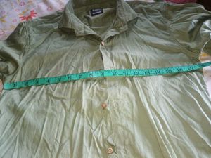 Green Long Sleeve Button-Down