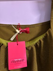 Sassafras Curve Olive Glitter Bodycon Dress